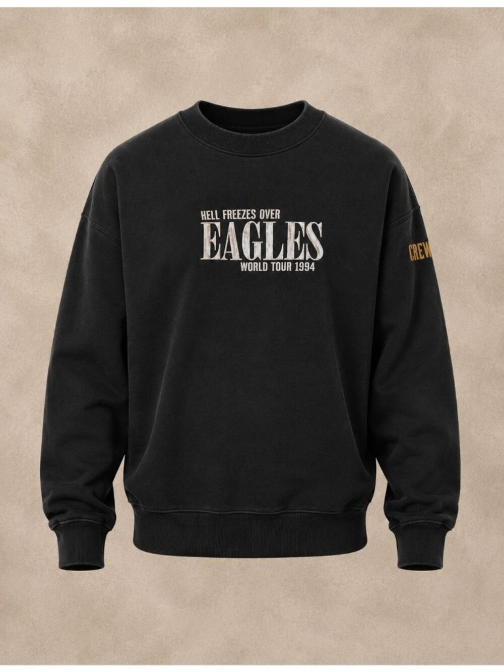 Eagles Hell Freezes Over World Tour 1994 Crewneck Sweatshirt Black Vintage Style